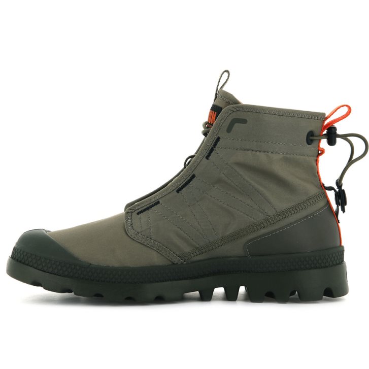 Pánské Boty Palladium Pampa Travel Lite Olivy Zelené | CZ SRU-46H